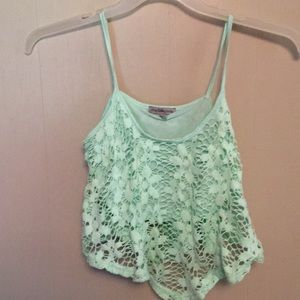 Mint crop top size small